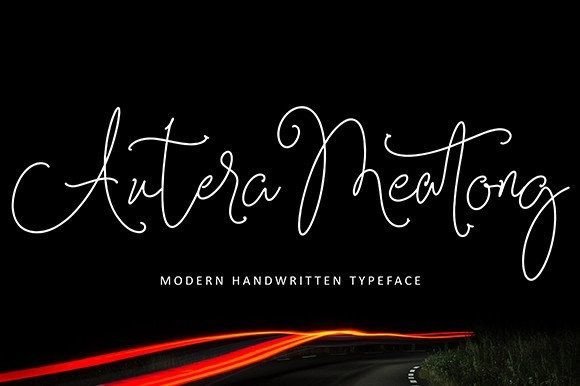 Autera Meatong: A Stylish Script Typeface for Modern Web Design