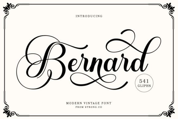 Bernard Font: A Luxurious Script for Real Branding Projects