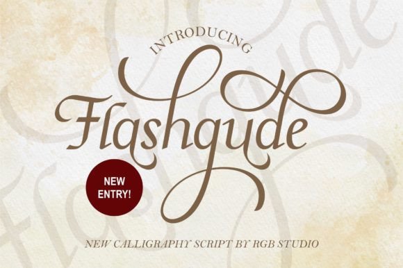 Flashgude: A Script Font That Elevates Handmade Design
