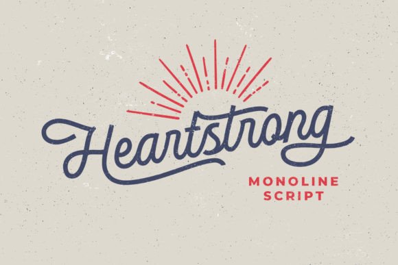 Heartstrong Typeface: A Creative Font for Makers and Designers
