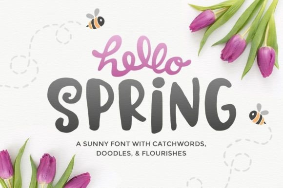 Hello Spring Font: A Fresh Typeface for Campaign Creativity