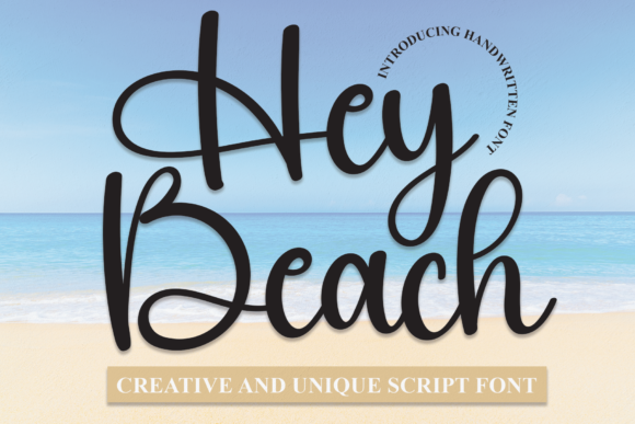 Hey Beach Font: A Playful Typeface for Digital Design