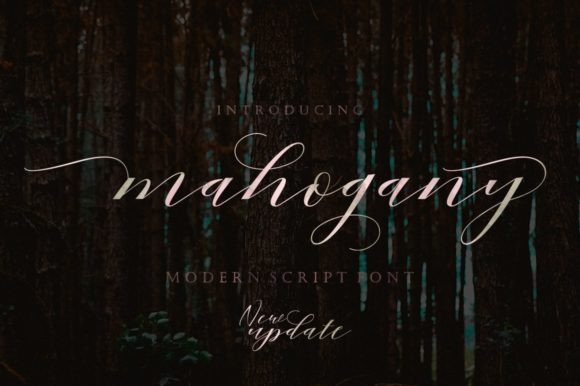 Mahogany: A Beautiful Script Font for Editorial Design