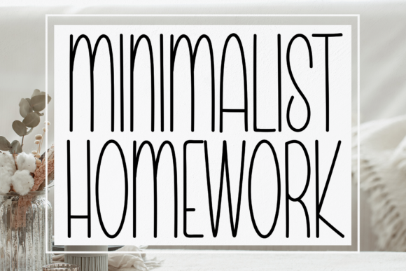 Minimalist Homework: A Handwritten Typeface for Modern Web Design