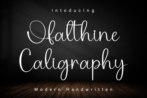 Ofalthine Caligraphy Font Review: Elegance in Every Curve