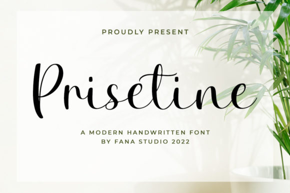 Prisetine Font: Elevating Handmade Designs with Script Style