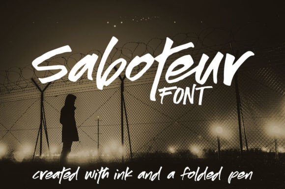 Saboteur Font: A Bold Script for Memorable Campaigns