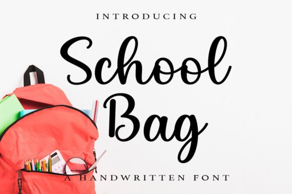 School Bag Font: A Charming Script for Editorial Design
