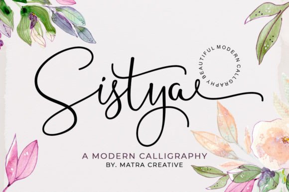Sistya Font: A Modern Script for Polished Digital Design